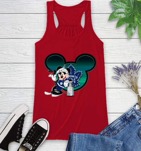 NHL Toronto Maple Leafs Stanley Cup Mickey Mouse Disney Hockey T Shirt Racerback Tank 6