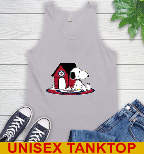 NHL Hockey Winnipeg Jets Snoopy The Peanuts Movie Shirt Tank Top 4