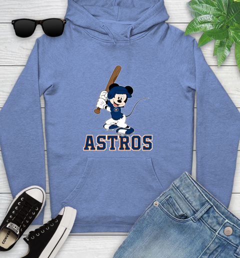 MLB Baseball Houston Astros Cheerful Mickey Mouse Shirt Youth Hoodie 11