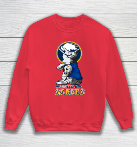 NHL My Cat Loves Buffalo Sabres Hockey Sweatshirt 7
