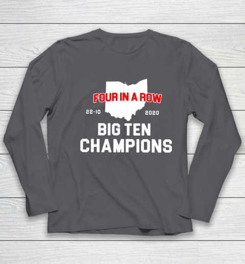 Big Ten Champions Four in a Row 2020 Youth Long Sleeve 6