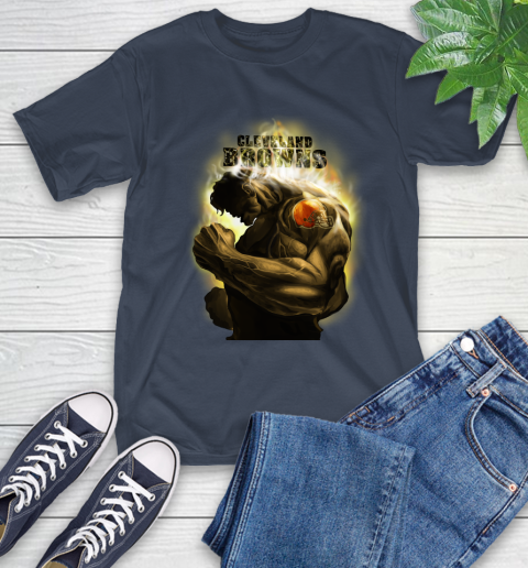 Cleveland Browns NFL Football Hulk Marvel Avengers Sports T-Shirt 3