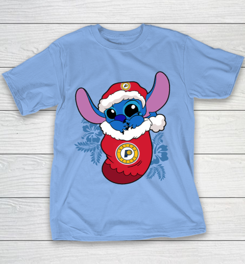 Indiana Pacers Christmas Stitch In The Sock Funny Disney NBA Youth T-Shirt 10