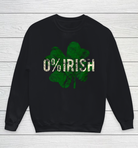 0 Irish Shamrock St St Patricks Day Youth Sweatshirt