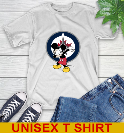 Winnipeg Jets NHL Hockey Dabbing Mickey Disney Sports T-Shirt