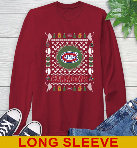 Montreal Canadiens Merry Christmas NHL Hockey Loyal Fan Long Sleeve T-Shirt 9