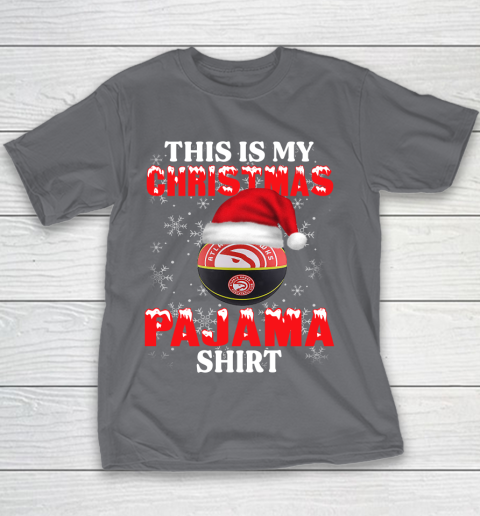 Atlanta Hawks This Is My Christmas Pajama Shirt NBA Youth T-Shirt 5