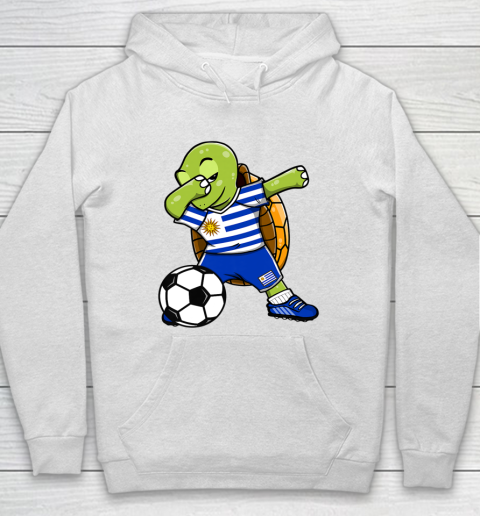 Dabbing Turtle Uruguay Soccer Fans Jersey Uruguayan Football Hoodie
