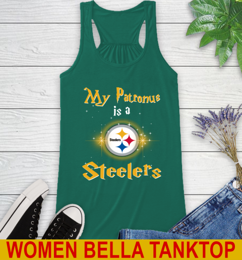 NFL Football Harry Potter My Patronus Is A Pittsburgh Steelers Racerback Tank 5
