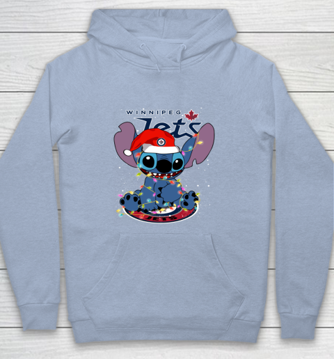 Winnipeg Jets NHL Hockey noel stitch Christmas Youth Hoodie 5