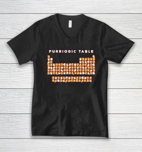 Purriodic Table Cat Funny V-Neck T-Shirt