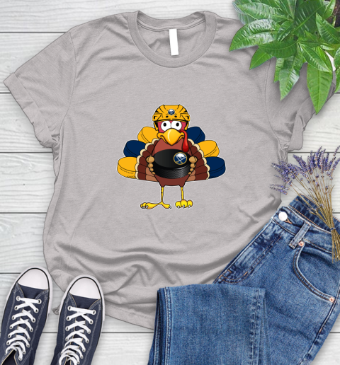 Buffalo Sabres Turkey Thanksgiving Day Women's T-Shirt 10