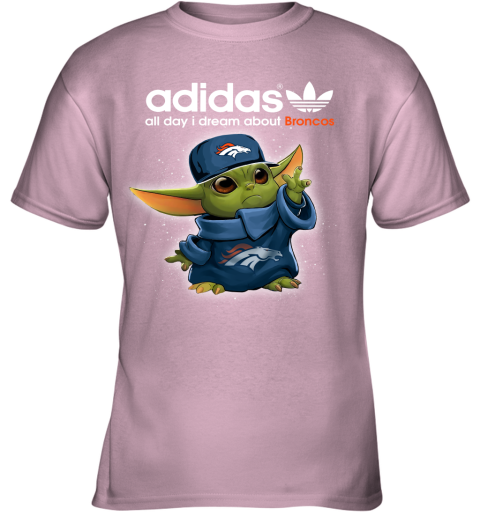 Baby Yoda Adidas All Day I Dream About Cleveland Browns Youth T-Shirt 