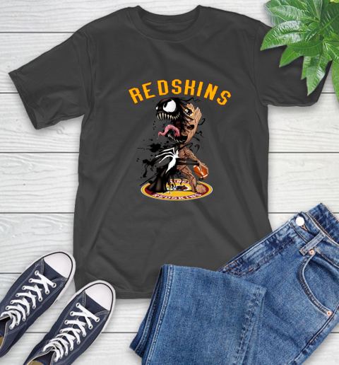 NFL Washington Redskins Football Venom Groot Guardians Of The Galaxy T-Shirt 2