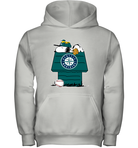 Peanuts Charlie Brown And Snoopy Playing Baseball Seattle Mariners shirt,  hoodie, sweater, long sleeve and tank top