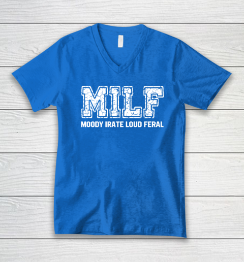 MILD Moody Irate Loud Feral V-Neck T-Shirt 4