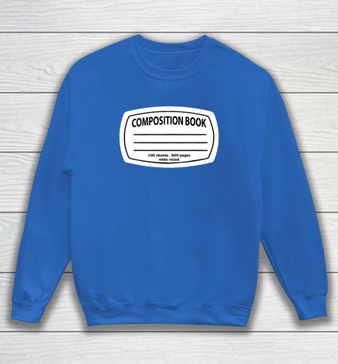 Composition Notebook Costume  Matching Group Halloween Sweatshirt 5