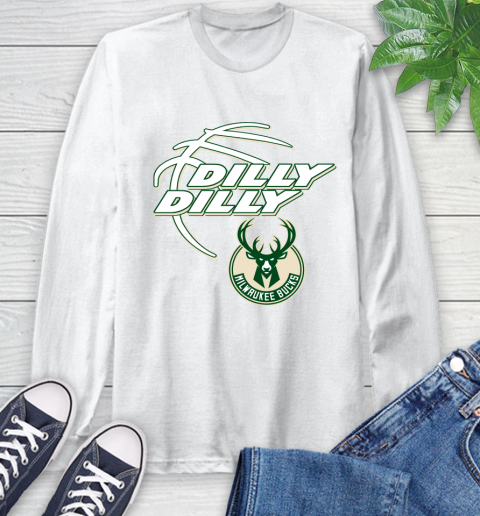NBA Milwaukee Bucks Dilly Dilly Basketball Sports Long Sleeve T-Shirt