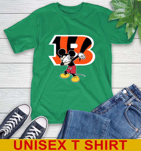 Cincinnati Bengals NFL Football Dabbing Mickey Disney Sports T-Shirt 7