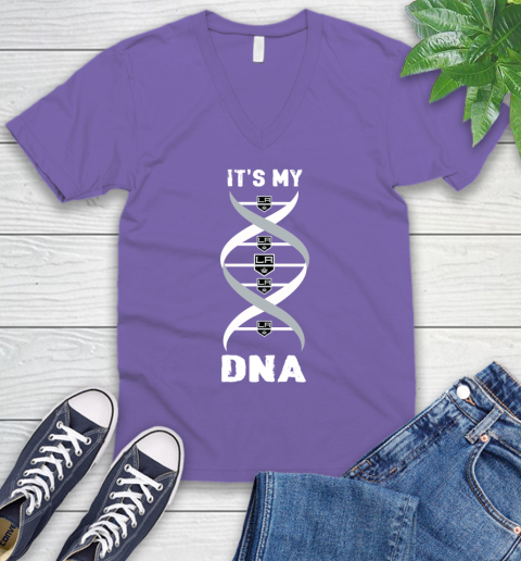 Los Angeles Kings NHL Hockey It's My DNA Sports V-Neck T-Shirt - Image 10