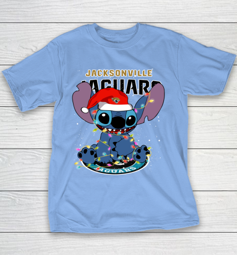 Jacksonville Jaguars NFL Football noel stitch Christmas Youth T-Shirt 7