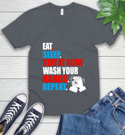 Coronavirus Shirt  Eat Sleep Stay At Home Wash Your Hands Repeat Shirt 49