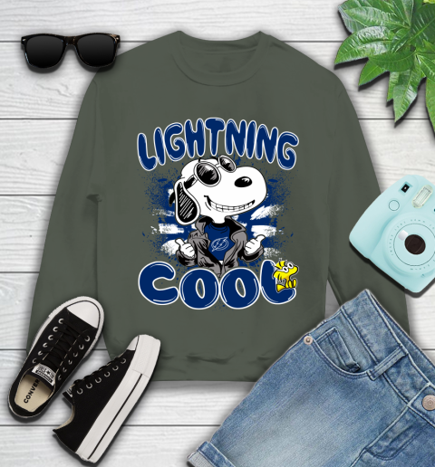 NHL Hockey Tampa Bay Lightning Cool Snoopy Shirt Youth Sweatshirt 7