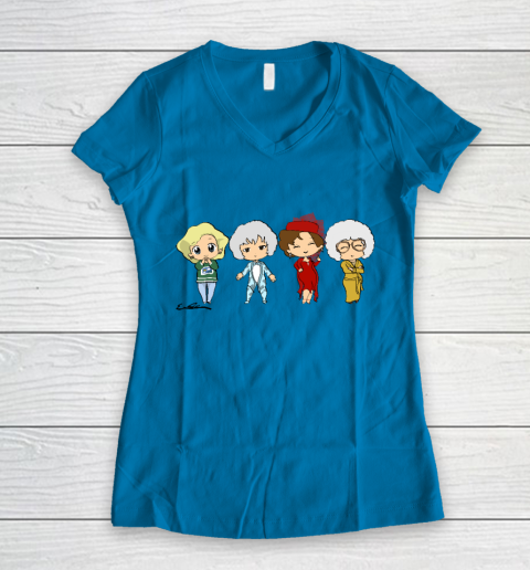The Golden Girls  Chibis Women's V-Neck T-Shirt 4