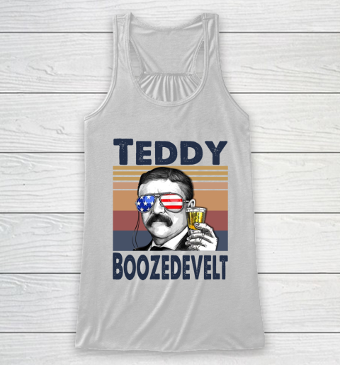Teddy Boozedevelt Drink Independence Day The 4th Of July Shirt Racerback Tank