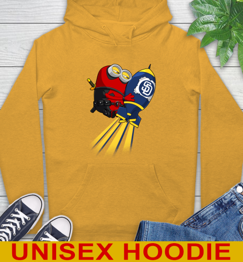 MLB Baseball San Diego Padres Deadpool Minion Marvel Shirt Hoodie 2
