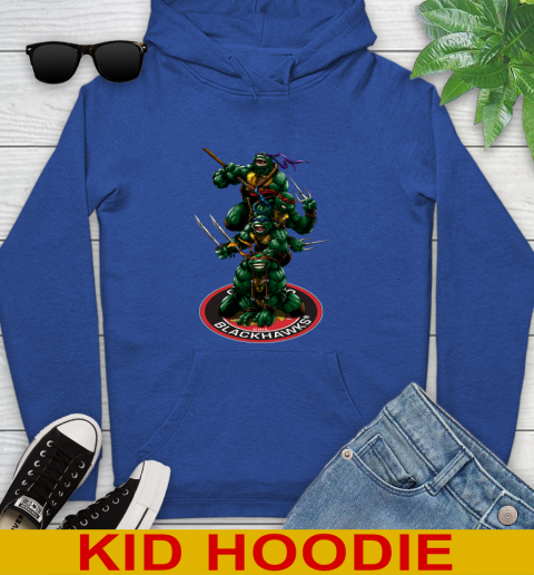 NHL Hockey Chicago Blackhawks Teenage Mutant Ninja Turtles Shirt Youth Hoodie 10