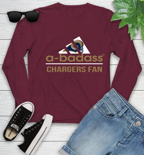 Los Angeles Rams NFL Football A Badass Adidas Adoring Fan Sports Youth Long Sleeve 6