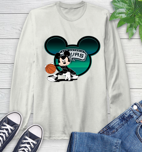 NBA San Antonio Spurs Mickey Mouse Disney Basketball Long Sleeve T-Shirt 12