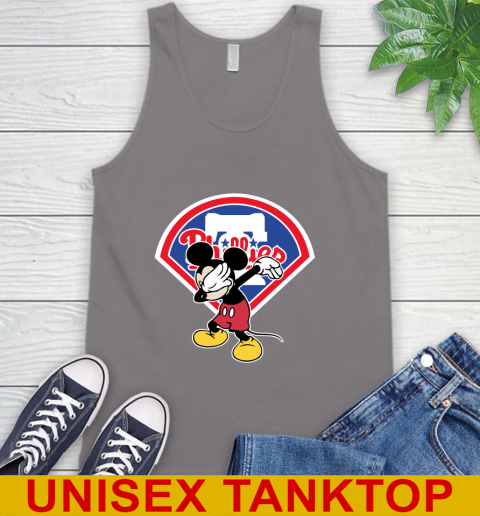 Philadelphia Phillies MLB Baseball Dabbing Mickey Disney Sports Tank Top 7