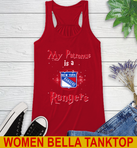 NHL Hockey Harry Potter My Patronus Is A New York Rangers Racerback Tank 4