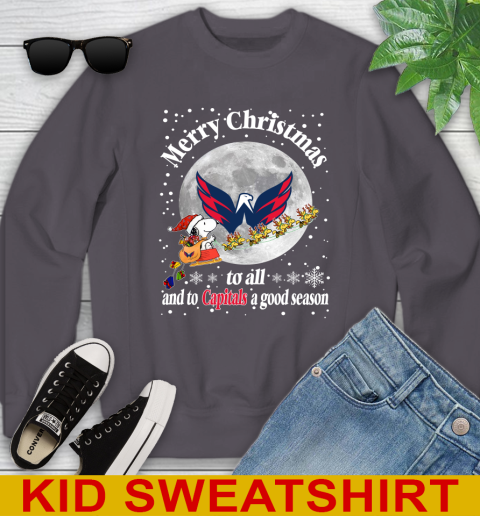 Washington Capitals Merry Christmas To All And To Capitals A Good Season NHL Hockey Sports Youth Sweatshirt 5