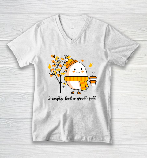 Humpty Dumpty Had A Great Fall V-Neck T-Shirt