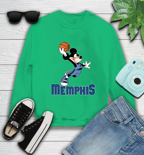 NBA Basketball Memphis Grizzlies Cheerful Mickey Mouse Shirt Sweatshirt 7