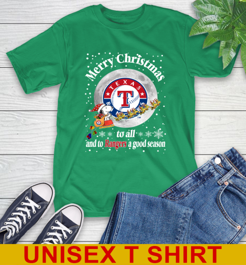 Texas Rangers Merry Christmas To All And To Rangers A Good Season MLB Baseball Sports T-Shirt 7