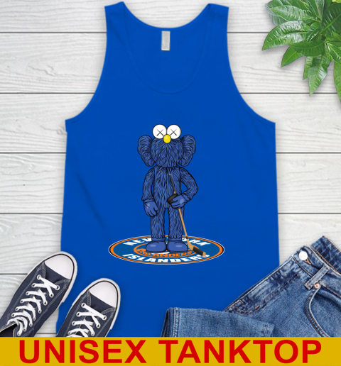 NHL Hockey New York Islanders Kaws Bff Blue Figure Shirt Tank Top 5