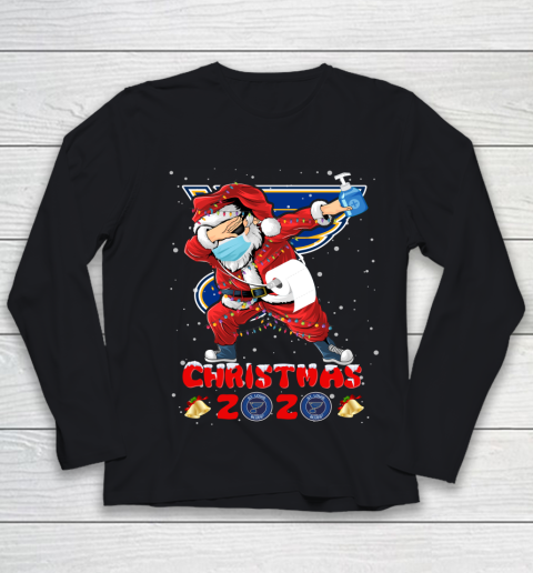 St.Louis Blues Funny Santa Claus Dabbing Christmas 2020 NHL Youth Long Sleeve