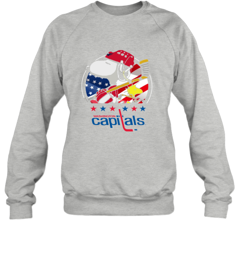Washington Capitals Ice Hockey Snoopy And Woodstock NHL Sweatshirt