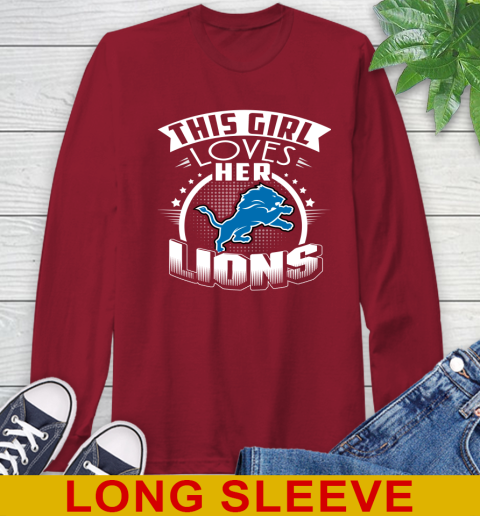 Detroit Lions NFL Football This Girl Loves Her Team 63