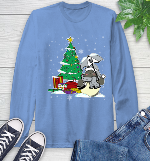 Los Angeles Kings NHL Hockey Cute Tonari No Totoro Christmas Sports Long Sleeve T-Shirt 12