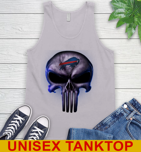 Buffalo Bills NFL Football Punisher Skull Sports Tank Top 3