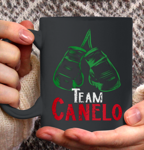 Cool Mexican Flag Boxing Themed Team Canelo Cinnamon Alvarez Ceramic Mug 11oz