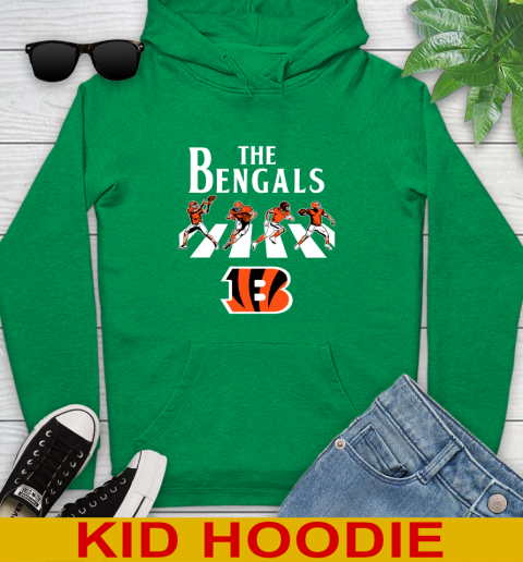 NFL Football Cincinnati Bengals The Beatles Rock Band Shirt Youth Hoodie 8