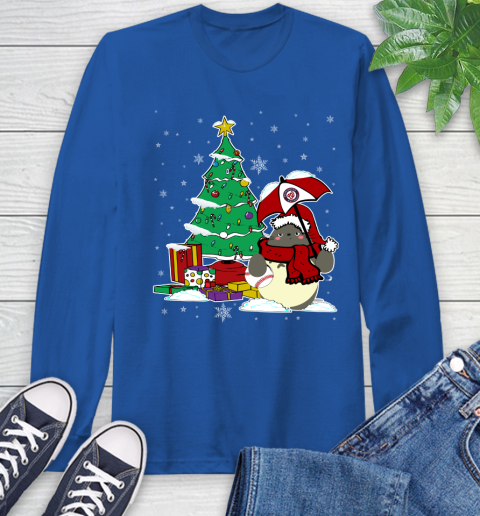 Washington Nationals MLB Baseball Cute Tonari No Totoro Christmas Sports Long Sleeve T-Shirt 10