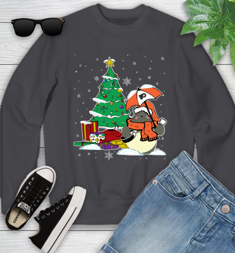 Philadelphia Flyers NHL Hockey Cute Tonari No Totoro Christmas Sports Youth Sweatshirt 5
