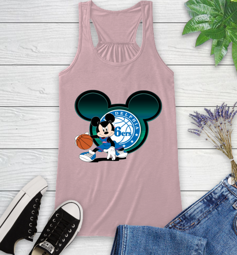 NBA Philadelphia 76ers Mickey Mouse Disney Basketball Racerback Tank 11